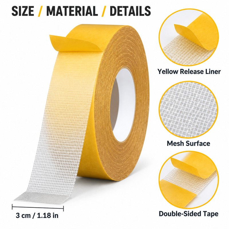 Double Sided Adhesive Tape for Carpet Fixing – Waterproof Mesh