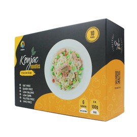 Hethstia Konjac Noodle Low-Carb Fettuccine Shirataki Noodles Keto Low Calorie Pasta Gluten Free, Vegan, Paleo-Friendly (5 oz, 10-Pack)