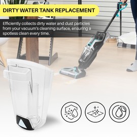 Replacement for Bissell Dirty Tank for CrossWave & CrossWave Pet Pro Wet/Dry Vacuums Fits Only 3888A, 1785A, 2306A, 2328, 2211W, 2551Q, 2304, 2305K, Series