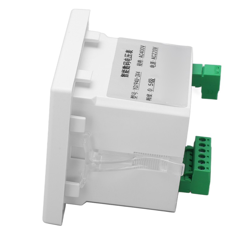 Intelligent Digital Voltmeter 3 Phase White ABS Flame Retardant Electricity