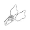 100pcs Binder Clip Hollow Cartoon Bear Long Tail Metal Paper