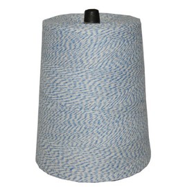 T.W . Evans Cordage 07-043 Poly Variegated 2-Pound Cone, 9600-Feet, Blue and White
