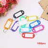 100 Pack Tough Plastic Key Tags with Label Window ID