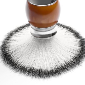 Doladaes Shaving Brush for Men，shave brush soft and dense, Stainless Steel Handle,Ultra-Strong Nut Structure,Minimal Shedding, Fast Lather,The best shave of your life! Brown Pearl