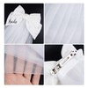 Framendino, Wedding Bridal Veil Elegant Hair Bow With Clip for