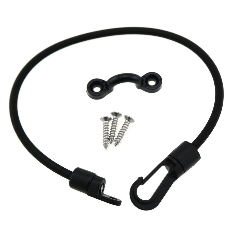 LUORNG 2pcs 12 Inches Elastic Rope Bungee Cord Rod Strap