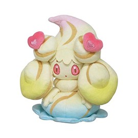 Sanei Boeki PP182 Pokémon All Star Collection Plush Toy, Alcremie (Rainbow Swirl) Love Sweet, Size S, W 6.1 x D 4.9 x H 7.1 in (15.5 × 12.5 × 18 cm)
