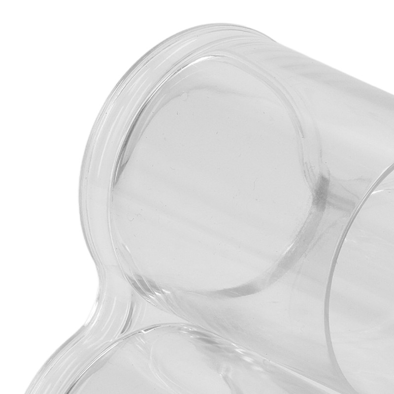 Clear Round Plastic Makeup Container Transparent Cylinder Makeup Brush Holder