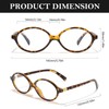 HIGLASS Trendy Oval Blue Light Glasses for Women & Men,