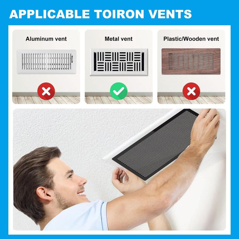 4 PCSMagnetic Vent Covers-7"x11" Magnetic Air Vent Screen Mesh for