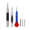 Tekrill 6Pcs Automatic Center Punch, Adjustable Impact Spring Loaded Center