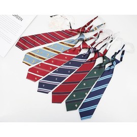 FTXJEHG School Ribbon, Suit, Bow Tie, School Tie, Adjustable, School Clothes, Middle School, High School Student Ribbon, School Entrance, Graduation Ceremony, Elementary School, DK JK, Unisex (D-Blue)