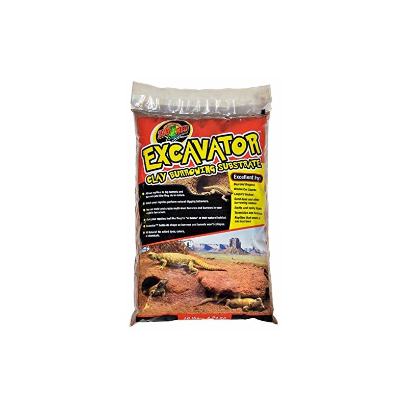 Zoo Med Pet Supply Excavator Clay Burrow Substrate 10 lb.