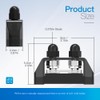 Bus Bar, 250A Power Distribution Block 12V Dual 3/8" Studs