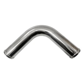 Haturmyko OD 3" (76mm), Leg Length 6" (152mm) 90 Degree Aluminum Elbow Intercooler Pipe 3 Inch Intake Tube Bend Universal Straight Joiner Polished