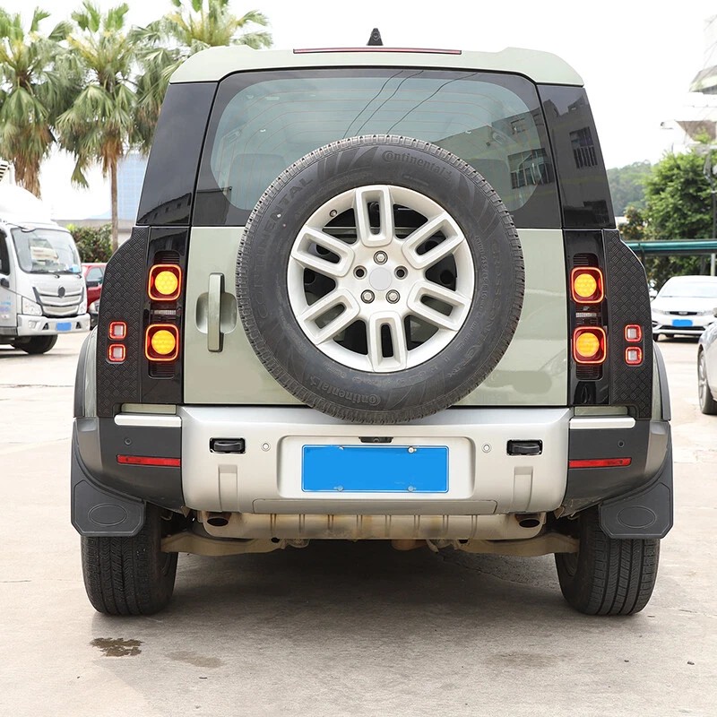 klend-cartrim Gloss Black ABS Rear Tail Light Cover For Land