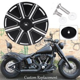 Unbranded Black CNC Sucker Air Cleaner Cover For Harley Dyna FXD Sportster Road King Glide