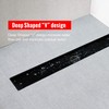 SaniteModar Linear Shower Drain, 36 inch Black Shower Drain with