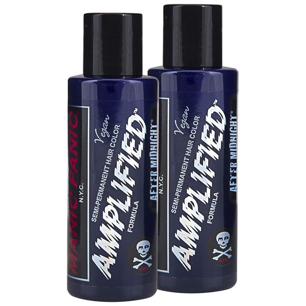 Manic Panic Amplified Semi-Permanent Hair Color Cream - After Midnight 4oz"Pack of 2"