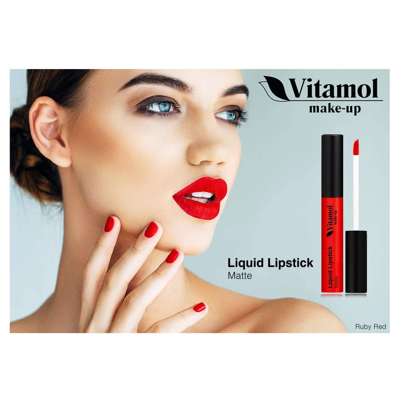 Vitamol Liquid Lipstick for Face Makeup 6 ml with Matte