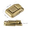 sourcing map Toggle Latch 48 mm Brass Wooden Box Hasp