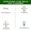 4PC 7FT Hollow T-shaped Climbing Trellis Stylish Design with High-Strength