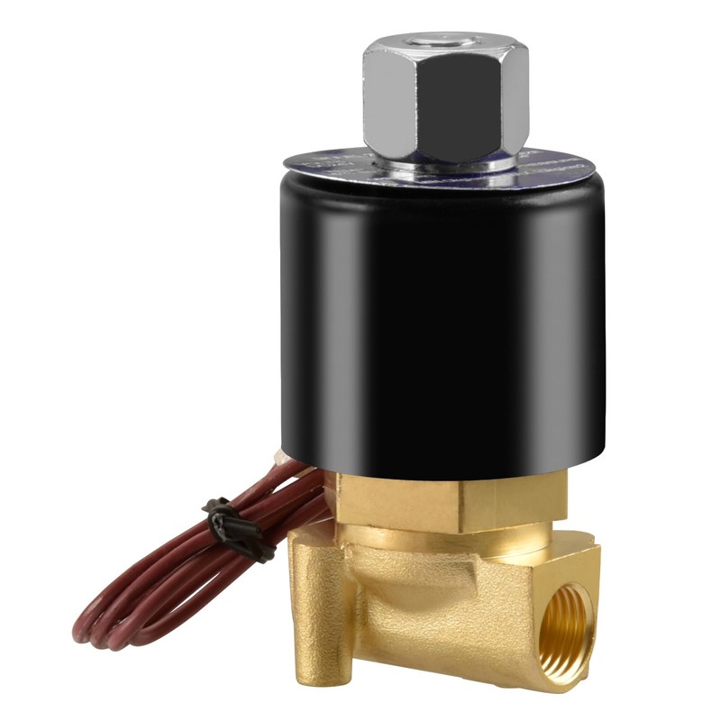 Heschen Brass Solenoid Valve 2W-025-08K Direct Acting 24V PT1/4 Normally