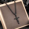 Jesus Cross Necklace for Men and Women, Speroto Silver and