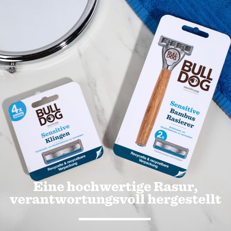 BULLDOG - Wet Shaving for Men | Sensitive Razor with