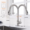 Touchless Kitchen Faucet with Pull Down Sprayer, Motion Sensor Kitchen