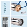LCyindu 1HP Deep Well Submersible Pump,220V/60Hz,33GPM,207FT Head,Stainless Steel with 9.8ft