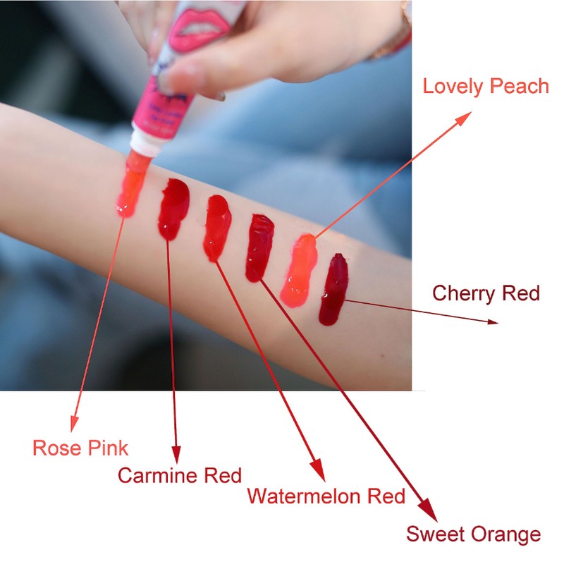 zalati Lip Glosses Set 6pcs Colors Lipstick Lip Stain Tint