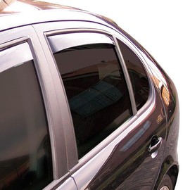 Rear Wind Deflectors (1 Set) for Driver and Passenger Side CLS004M2293D Suitable for Dacia Bigster SUV 5-Door 2025- Dark Material