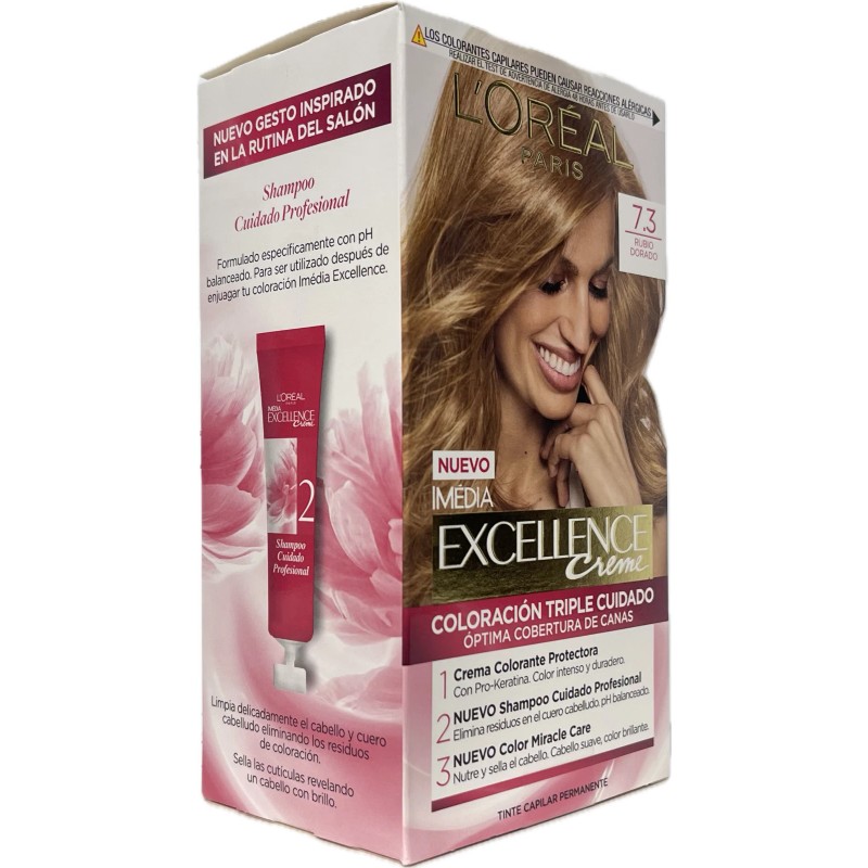 L'Oréal L'Oreal Excellence Crème #7.3 Golden Blonde (RUBIO DORADO) Made