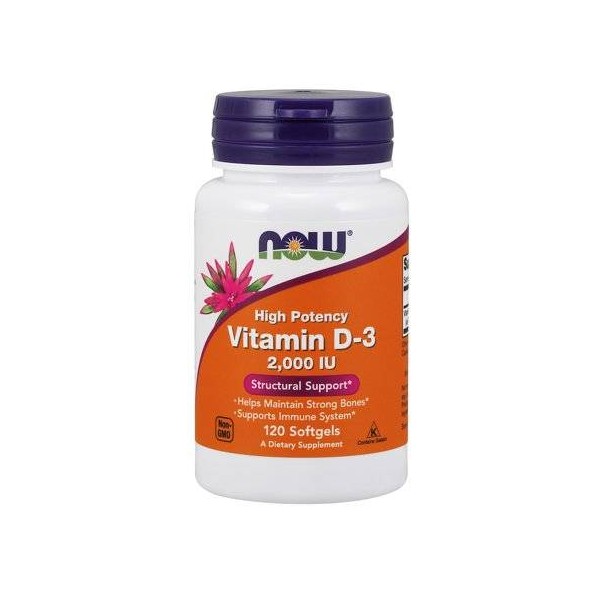 NOW VITAMIN D3 2000IU 120s