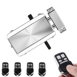 Electronic Deadbolt Door Lock, Smart Wireless Anti-Theft Home Security Keyless Deadbolt Access Control System with 4 Remote Control