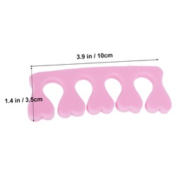 BIUDECO 120pcs Pink Foam Nail Toe Separators for Easy Manicure Durable Eva Finger Toe Separator Nail Art Tool for Salon Home Use