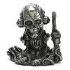 Veronese Design 6 1/8" Cyberpunk Robotic Octopus Resin Sculpture Pewter
