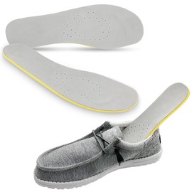 2 Pairs Shoes Insoles for Hey Dude Men's Wally Shoes, Classic Replacement Footwear Inserts for Comfortable Light-Weight and Cushion Shock Absorbing(M9)