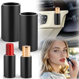 2PCS Car Lip Balm Holder No Melt,Silicone Holder for Chapstick,Fun Aesthetic Car Accessories for Women Interior,Car Holder for Chap Stick,Car Essentials Cute Lip Balm Holder for Girl Car Decor