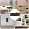YOUNGSAY Pack of 2 Hasps with Combination Lock, 3-Digit Combination