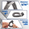 GOLDEN COCK 5/16" x 9" UHMWPE Dyneema Soft Shackles -