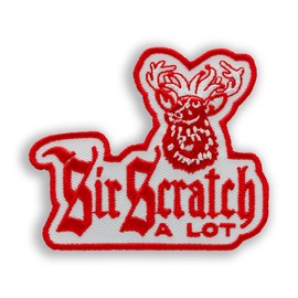 PATCHTOWN Sir Scratch-A-Lot Billiards Patch - Embroidered Spoof Pool Patch (Iron-on)