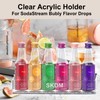 Acrylic Flavor Organizer - Countertop/Wall Mount Holder for Sparkling Water