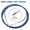 X AUTOHAUX 2pcs 20ft 6 Meter 236inch Marine Throttle Shift