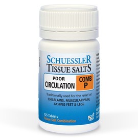 Martin & Pleasance Schuessler Tissue Salts Comb P Poor Circulation Pain Tab X 125