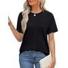 XIEERDUO Summer Tops for Women Short Sleeve Shirts Loose Fit