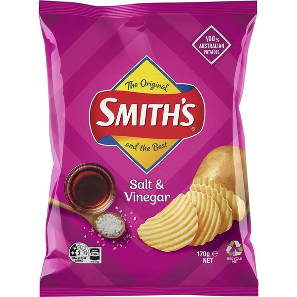 Smiths Crinkle Cut Salt & Vinegar 170g