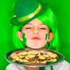 Civaner 100 Pieces St. Patrick's Day Shamrock Coins Plastic Coins