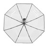 Compact Umbrella Black Transparent Automatic Design Sturdy Structure Travel Umbrella